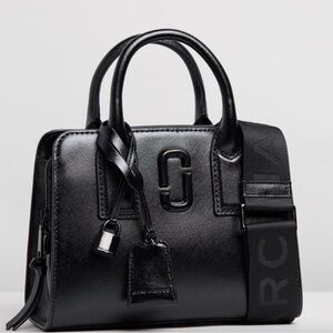 Marc Jacobs Little Big Shot Black Leather Satchel Crossbody